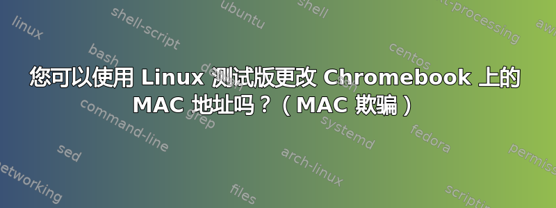 您可以使用 Linux 测试版更改 Chromebook 上的 MAC 地址吗？（MAC 欺骗）