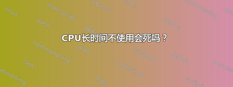 CPU长时间不使用会死吗？