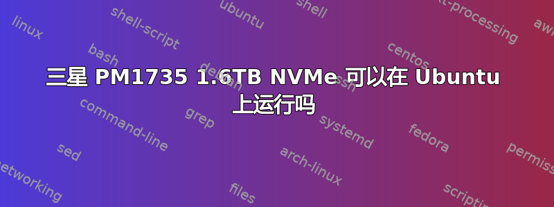 三星 PM1735 1.6TB NVMe 可以在 Ubuntu 上运行吗