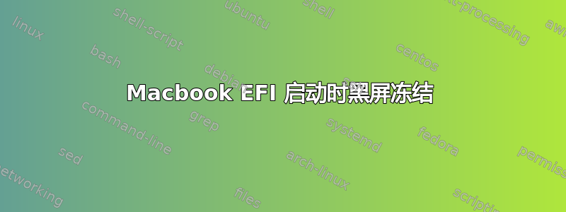 Macbook EFI 启动时黑屏冻结