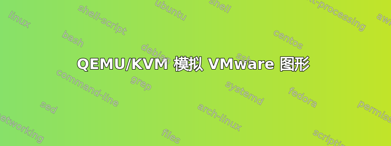 QEMU/KVM 模拟 VMware 图形