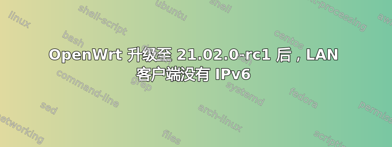 OpenWrt 升级至 21.02.0-rc1 后，LAN 客户端没有 IPv6