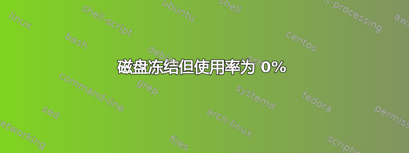 磁盘冻结但使用率为 0%