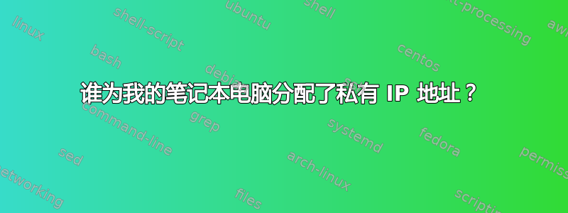 谁为我的笔记本电脑分配了私有 IP 地址？