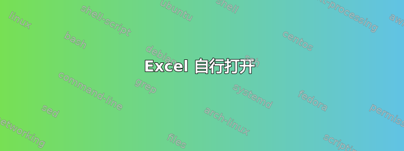 Excel 自行打开