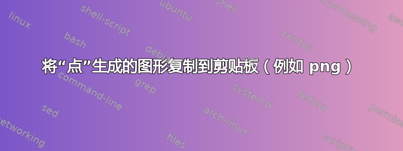 将“点”生成的图形复制到剪贴板（例如 png）