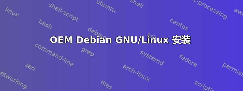 OEM Debian GNU/Linux 安装