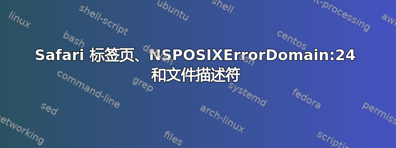 Safari 标签页、NSPOSIXErrorDomain:24 和文件描述符