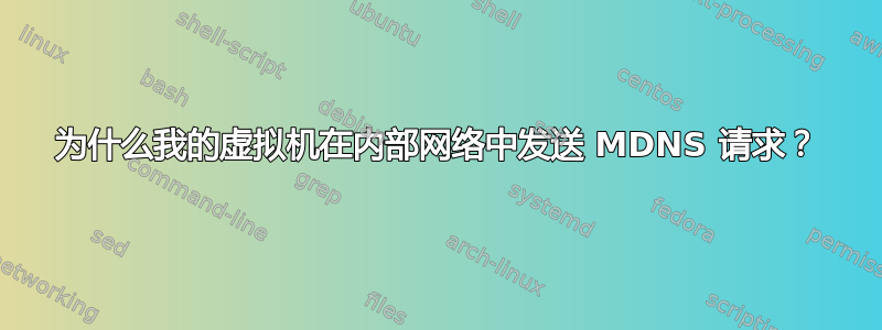 为什么我的虚拟机在内部网络中发送 MDNS 请求？