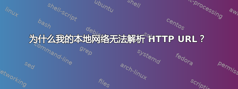 为什么我的本地网络无法解析 HTTP URL？