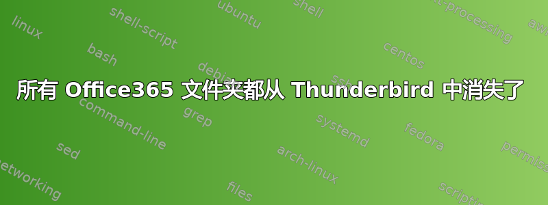 所有 Office365 文件夹都从 Thunderbird 中消失了