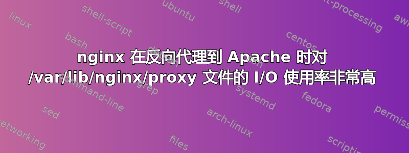 nginx 在反向代理到 Apache 时对 /var/lib/nginx/proxy 文件的 I/O 使用率非常高