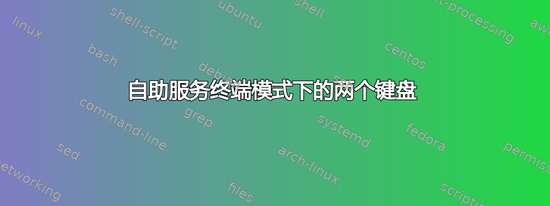 自助服务终端模式下的两个键盘