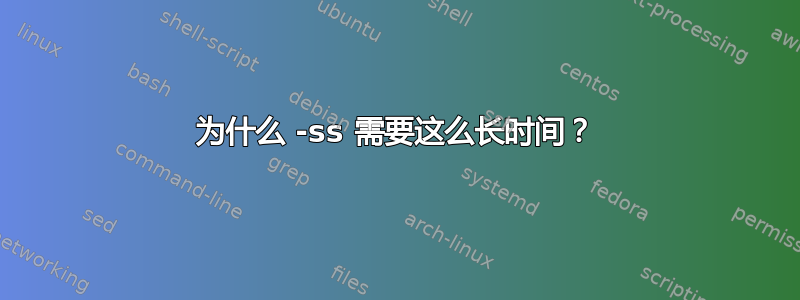 为什么 -ss 需要这么长时间？