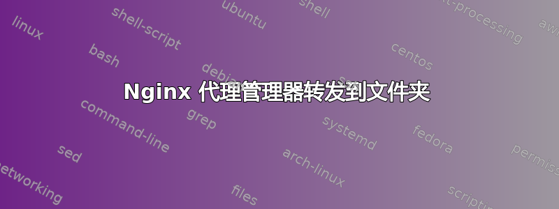 Nginx 代理管理器转发到文件夹