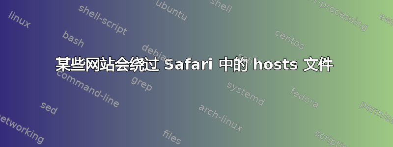 某些网站会绕过 Safari 中的 hosts 文件