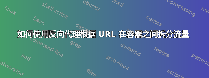 如何使用反向代理根据 URL 在容器之间拆分流量