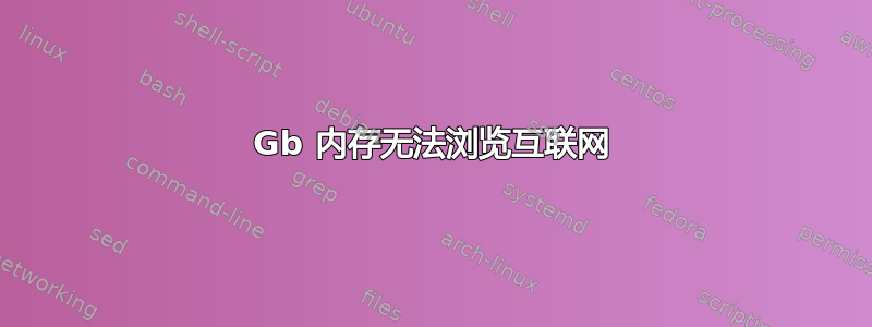 48Gb 内存无法浏览互联网