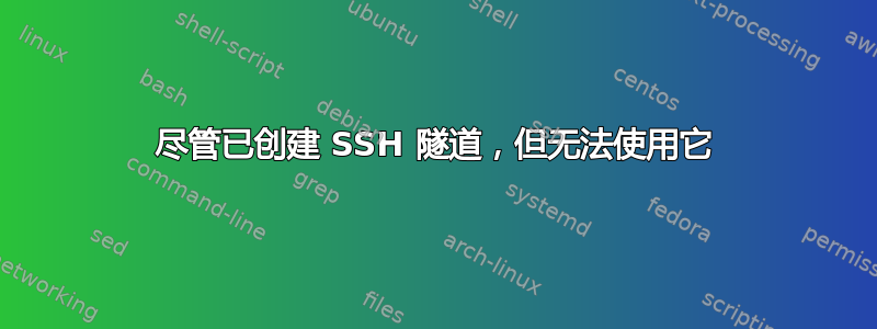 尽管已创建 SSH 隧道，但无法使用它