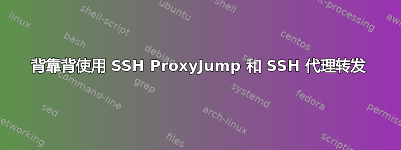 背靠背使用 SSH ProxyJump 和 SSH 代理转发