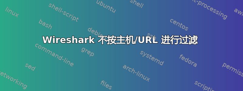 Wireshark 不按主机/URL 进行过滤