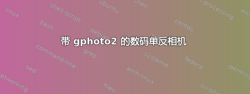 带 gphoto2 的数码单反相机