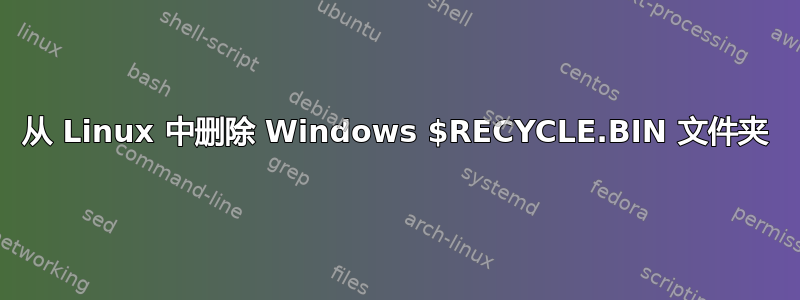 从 Linux 中删除 Windows $RECYCLE.BIN 文件夹