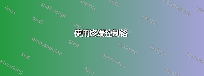 使用终端控制铬