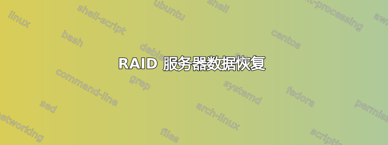 RAID 服务器数据恢复