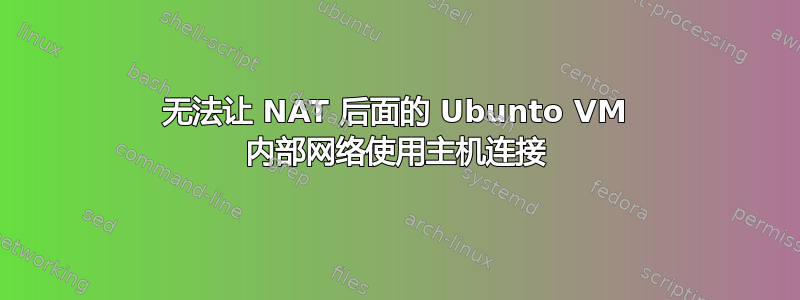 无法让 NAT 后面的 Ubunto VM 内部网络使用主机连接