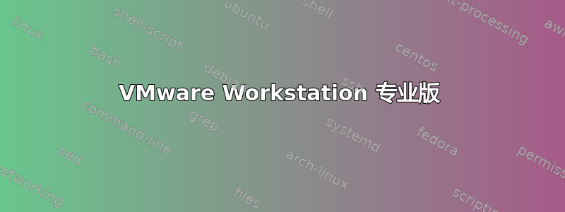 VMware Workstation 专业版