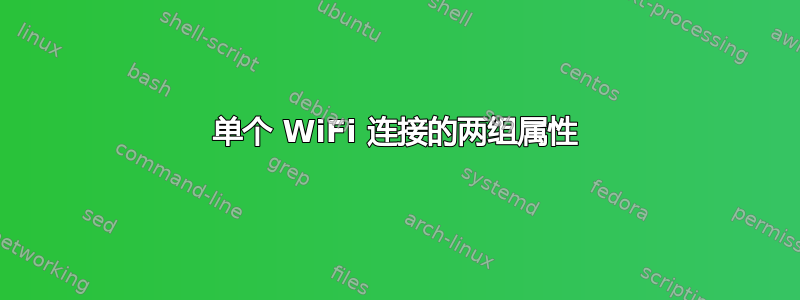 单个 WiFi 连接的两组属性