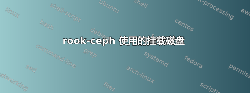 rook-ceph 使用的挂载磁盘