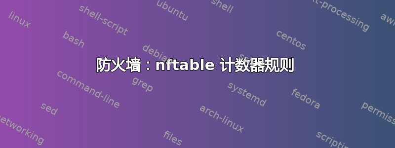 防火墙：nftable 计数器规则