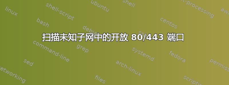 扫描未知子网中的开放 80/443 端口