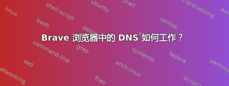 Brave 浏览器中的 DNS 如何工作？