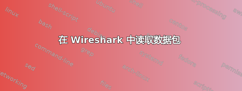 在 Wireshark 中读取数据包