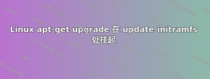 Linux apt-get upgrade 在 update-initramfs 处挂起