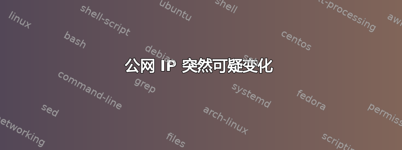 公网 IP 突然可疑变化