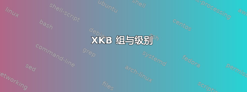 XKB 组与级别