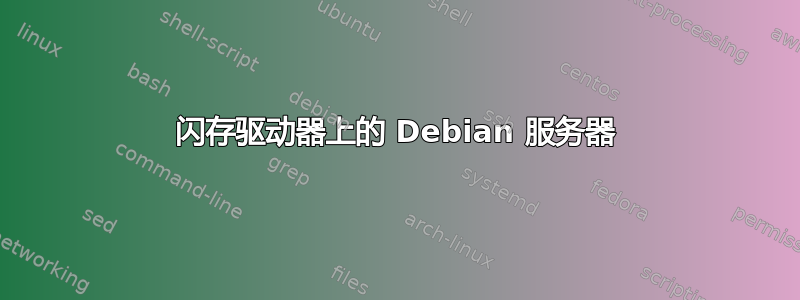 闪存驱动器上的 Debian 服务器