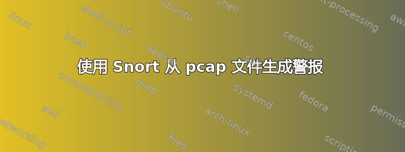 使用 Snort 从 pcap 文件生成警报