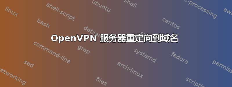 OpenVPN 服务器重定向到域名