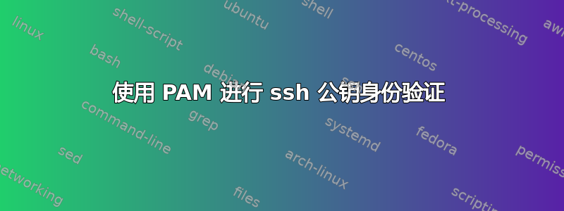 使用 PAM 进行 ssh 公钥身份验证