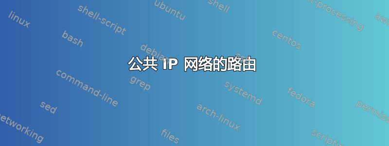 公共 IP 网络的路由