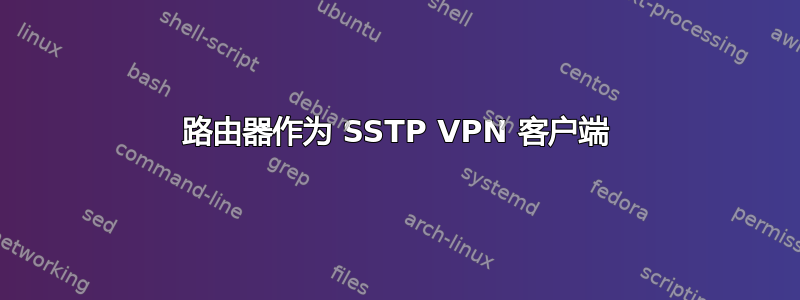 路由器作为 SSTP VPN 客户端