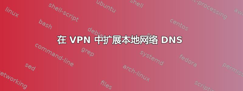 在 VPN 中扩展本地网络 DNS