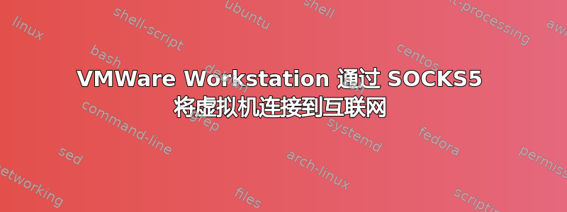 VMWare Workstation 通过 SOCKS5 将虚拟机连接到互联网