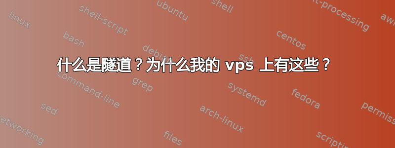 什么是隧道？为什么我的 vps 上有这些？