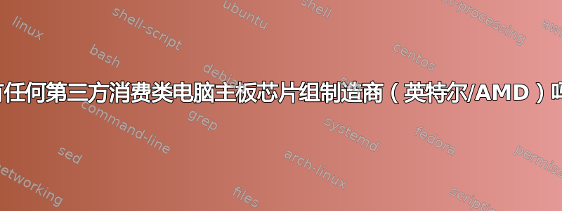 还有任何第三方消费类电脑主板芯片组制造商（英特尔/AMD）吗？